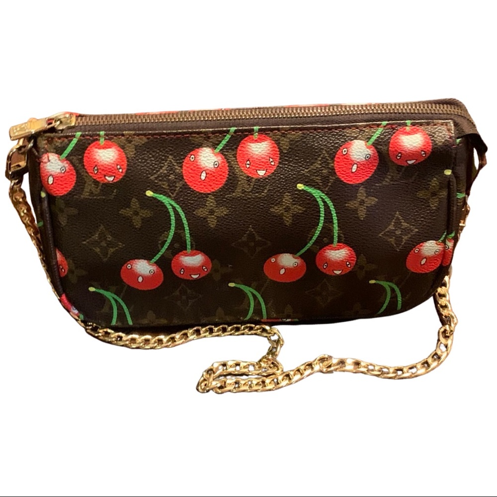 Louis Vuitton -Rare to Find Limited Edition Takashi Murakami Cerises Pochette - Picture 1 of 16